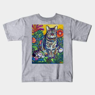 Phoebe the Flower Kitty Kids T-Shirt